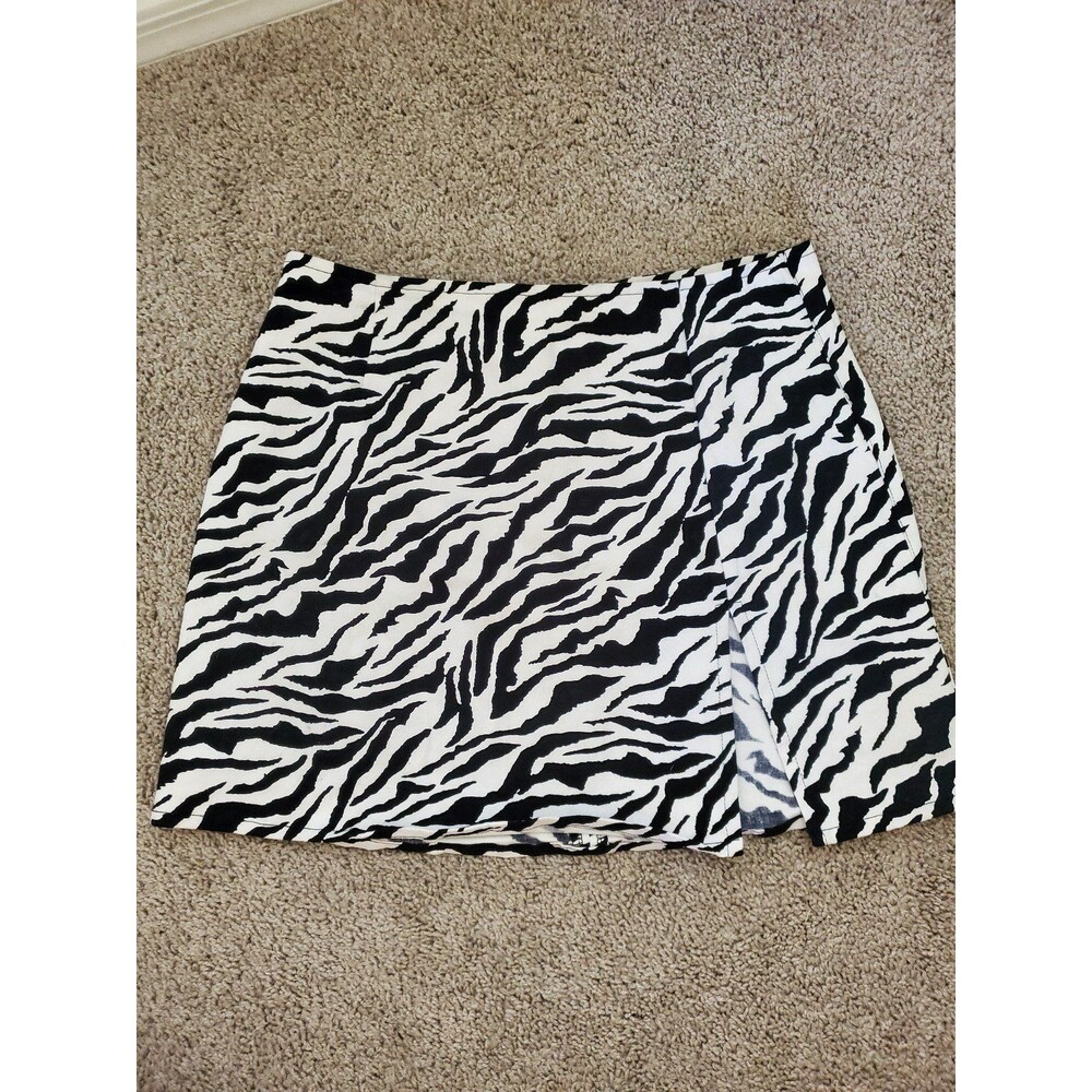 Zebra print Motel mini skirt